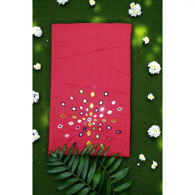 Kantha Cotton Mirror Work Kurti