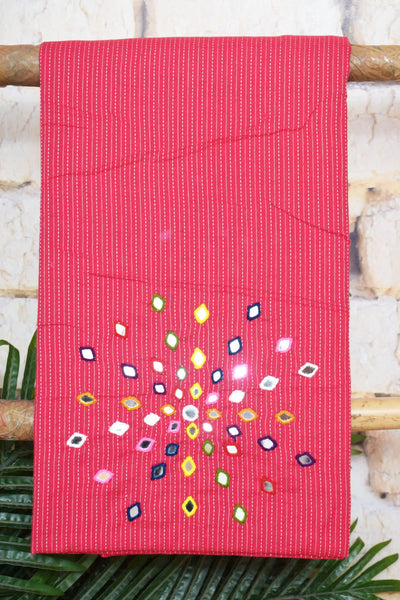 Kantha Cotton Mirror Work Kurti