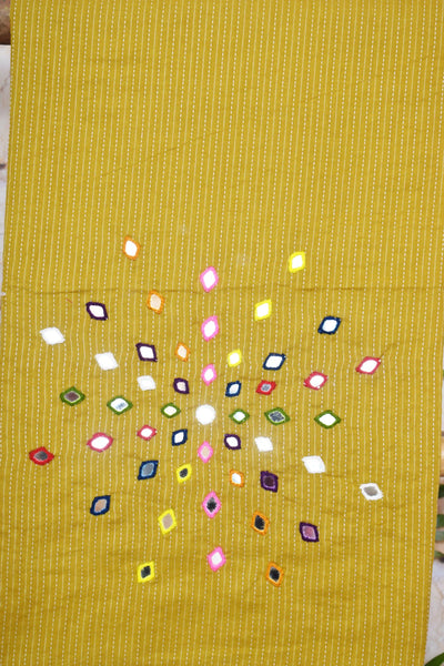 Kantha Cotton Mirror Work Kurti