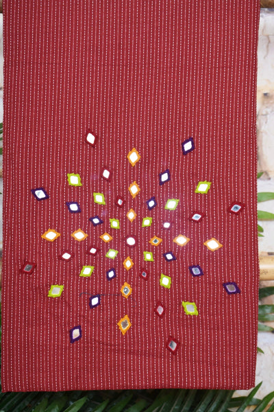 Kantha Cotton Mirror Work Kurti