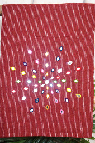 Kantha Cotton Mirror Work Kurti