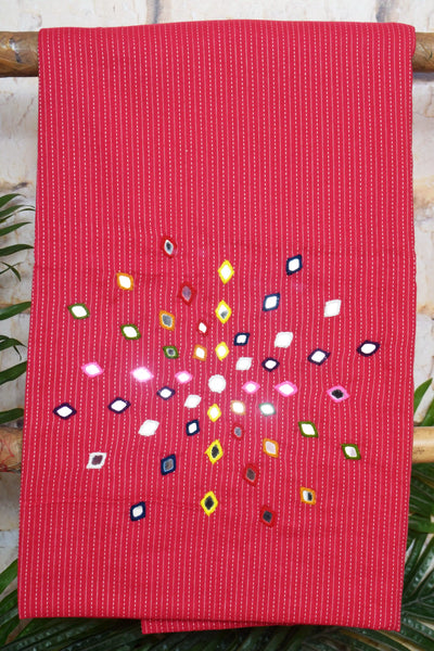 Kantha Cotton Mirror Work Kurti