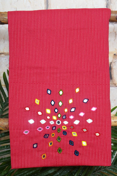 Kantha Cotton Mirror Work Kurti