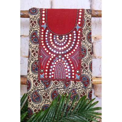 Ajrakh Hand Embroidered Kurti