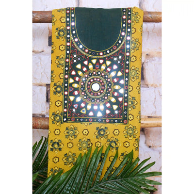 Ajrakh Hand Embroidered Kurti