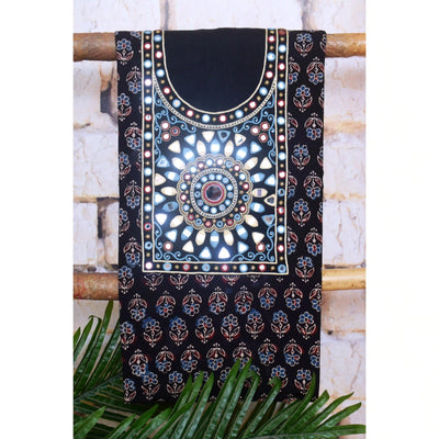 Ajrakh Hand Embroidered Kurti