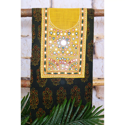 Ajrakh Hand Embroidered Kurti
