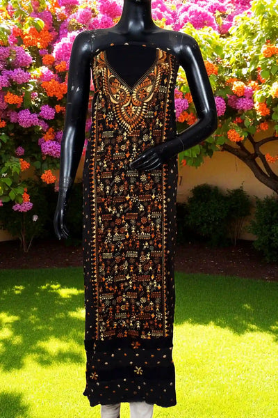 Bandhani Kurti with Hand Embroidery