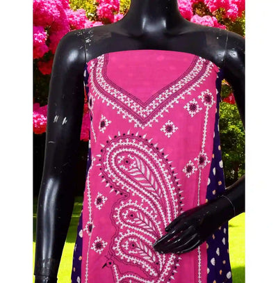 Bandhani Kurti with Hand Embroidery
