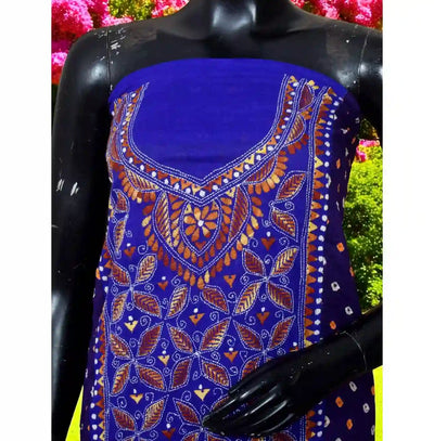 Bandhani Kurti with Hand Embroidery