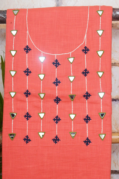 Designer Mirro Work Cotton Kurti