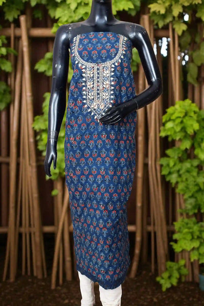 Ajrakh Zardosi Work Kurti – Handcrafted Elegance