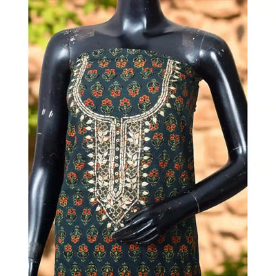 Ajrakh Zardosi Work Kurti – Handcrafted Elegance