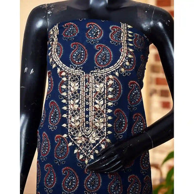 Ajrakh Zardosi Work Kurti – Handcrafted Elegance
