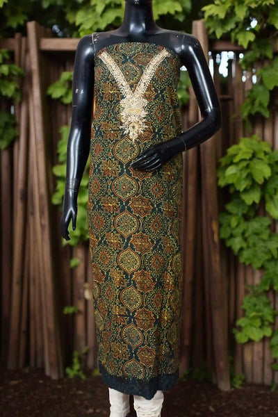 Ajrakh Zardosi Work Kurti – Handcrafted Elegance