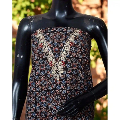 Ajrakh Zardosi Work Kurti – Handcrafted Elegance