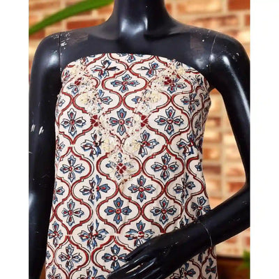 Ajrakh Zardosi Work Kurti – Handcrafted Elegance
