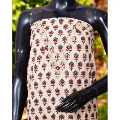 Ajrakh Zardosi Work Kurti – Handcrafted Elegance