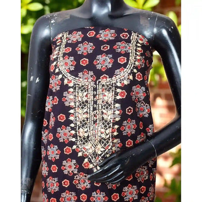 Ajrakh Zardosi Work Kurti – Handcrafted Elegance