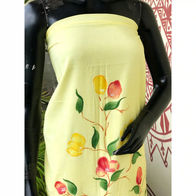 Unique hand-painted kurti fabric in soft cotton
