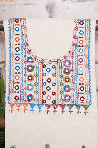 Lambani Hand Embroidered Kurti Fabric