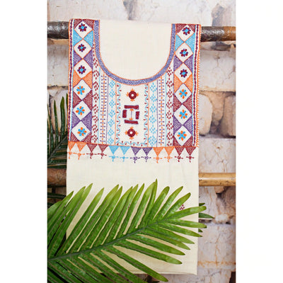 Lambani Hand Embroidered Kurti Fabric