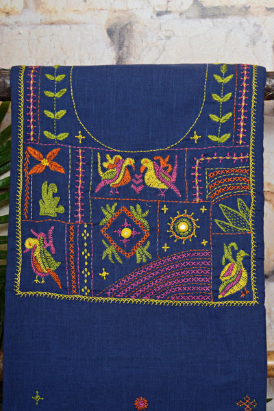 Lambani Hand Embroidered Kurti Fabric