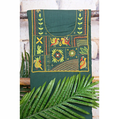 Lambani Hand Embroidered Kurti Fabric