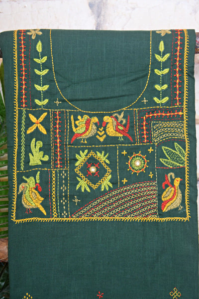 Lambani Hand Embroidered Kurti Fabric