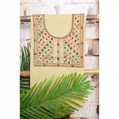 Lambani Hand Embroidered Kurti Fabric