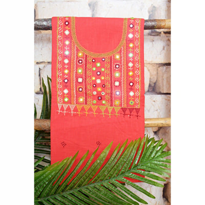 Lambani Hand Embroidered Kurti Fabric