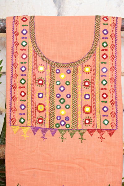 Lambani Hand Embroidered Kurti Fabric