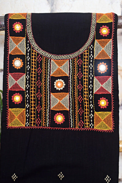 Lambani Hand Embroidered Kurti Fabric