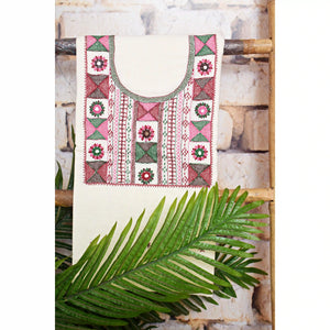 Lambani Hand Embroidered Kurti Fabric