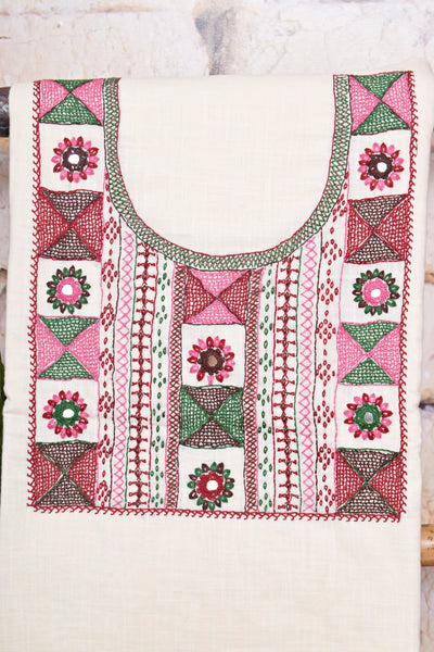 Lambani Hand Embroidered Kurti Fabric