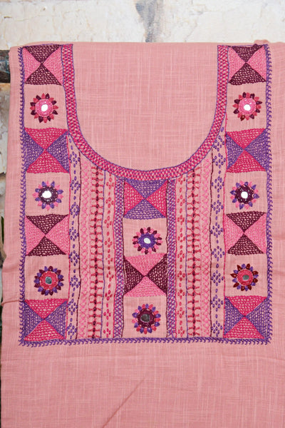 Lambani Hand Embroidered Kurti Fabric