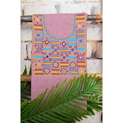 Lambani Hand Embroidered Kurti Fabric