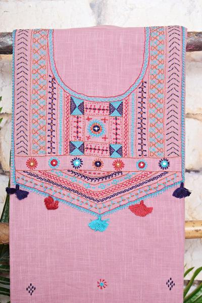 Lambani Hand Embroidered Kurti Fabric