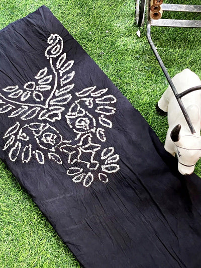 Bandhani Cotton Kurti Fabric – Handcrafted Tie & Dye in 3m length