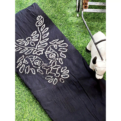 Bandhani Cotton Kurti Fabric – Handcrafted Tie & Dye in 3m length