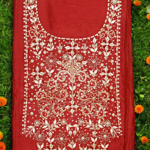 Zardosi Maheshwari Silk Kurti