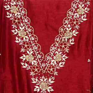 Zardosi Maheshwari Silk Kurti