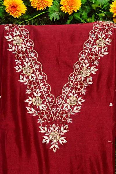 Zardosi Maheshwari Silk Kurti