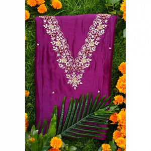 Zardosi Maheshwari Silk Kurti