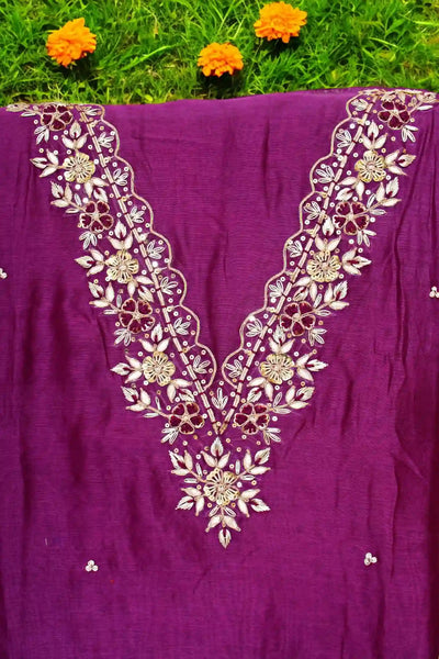 Zardosi Maheshwari Silk Kurti