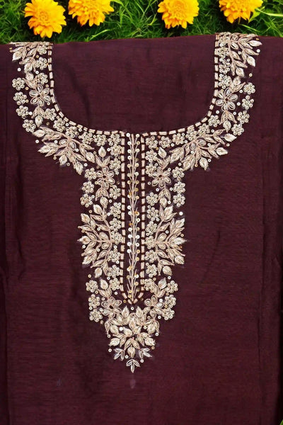 Zardosi Maheshwari Silk Kurti