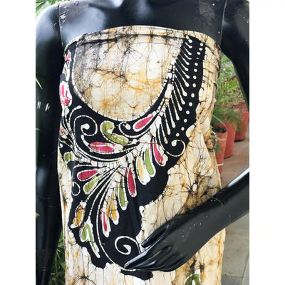 Hand-painted Kalam Batik kurti material in cotton