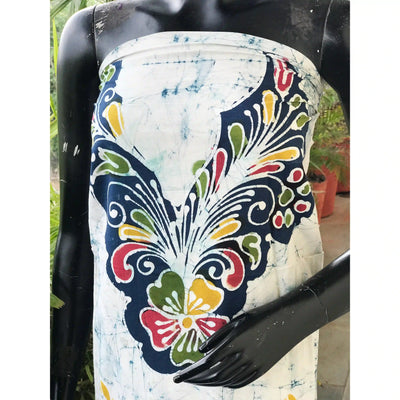 Hand-painted Kalam Batik kurti material in cotton