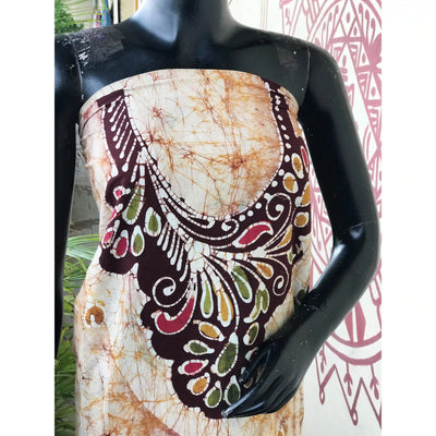 Hand-painted Kalam Batik kurti material in cotton