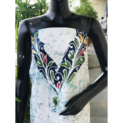 Hand-painted Kalam Batik kurti material in cotton